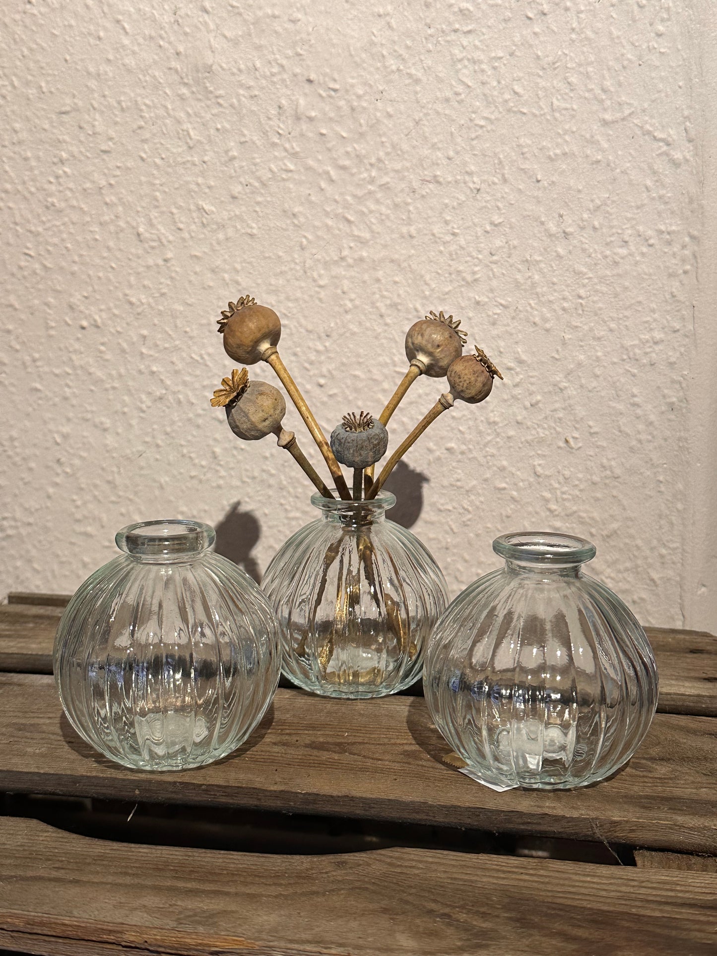 Round Glass 'Bud' Vase